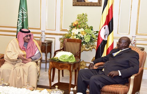 President Museveni holds talks with Saudi Arabias Crown Prince Muhammed