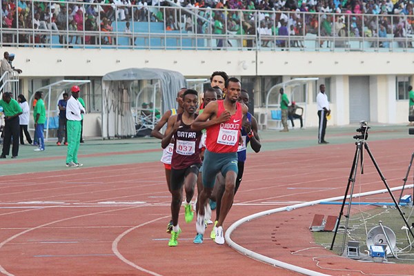 Ayanleh Souleiman on his way to winning the 1000m in Djibouti City (Organisers) © Copyright