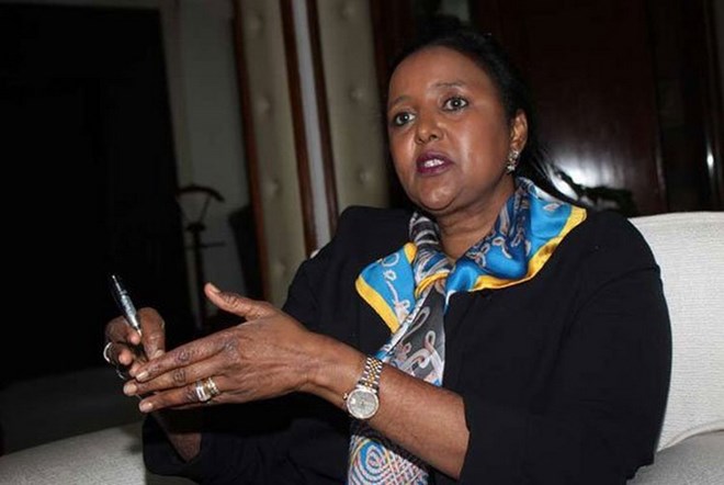 Amina Mohamed, the Cabinet Secretary for Foreign Affairs and International Trade, in Nairobi on August 25, 2016. PHOTO | ANTHONY OMUYA | NATION MEDIA GROUP