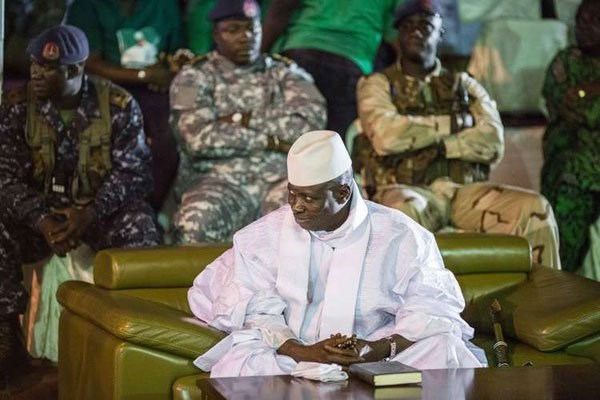 Gambia's President Yahya Jammeh in Banjul on November 29, 2016. PHOTO | MARCO LONGARI | NATION MEDIA GROUP