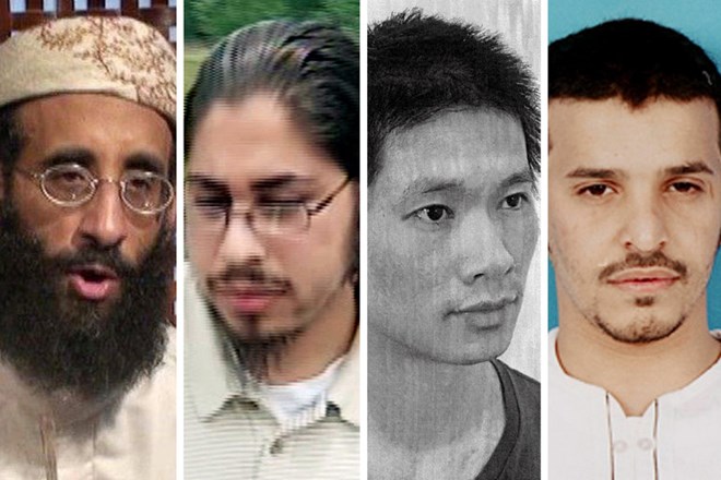 Cooperation from a Somali terrorist prosecuted in federal court provided information in several other terror cases including, from left, Anwar al-Awlaki, Samir Khan, Minh Quang Pham and Ibrahim Hassan al-Asiri.