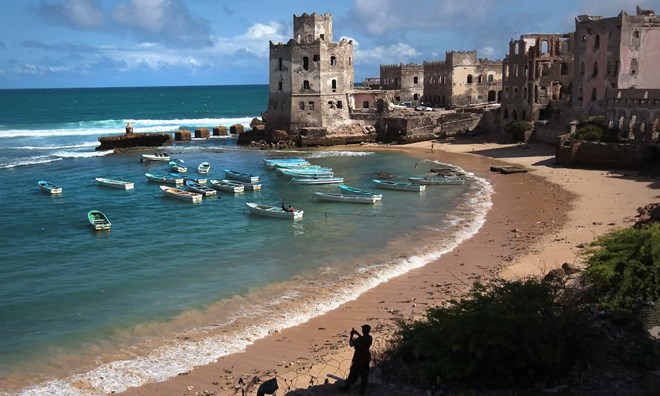 Some find it difficult to reconcile fond recollections of Mogadishu with modern images of ruined buildings. Photograph: John Moore/Getty Images
