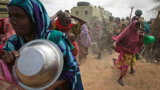 FAO report says almost 50 million people in the Horn require urgent food and water assistance. PHOTO | AFP