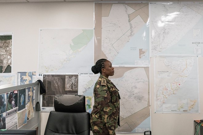 Kenyan Lieut. Colonel Irene Machangoh, who coordinates military planning and operations between the U.S. and Kenya. Emanuele Satolli for TIME