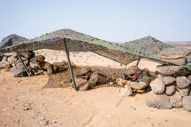 U.S. soldiers during an exercise as part of the French Desert Commando Course. Emanuele Satolli for TIME