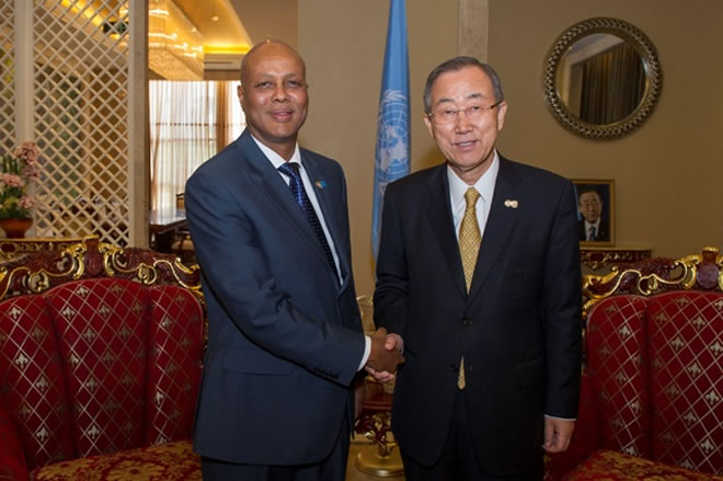 Somalia Prime Minister meets the UN Secretary-General