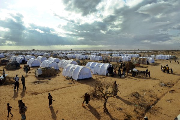 Dadaab in 2011. The camp was established in 1991 as a temporary refuge for around 90,000 people fleeing Somalia’s civil war. Today it is home to half a million.