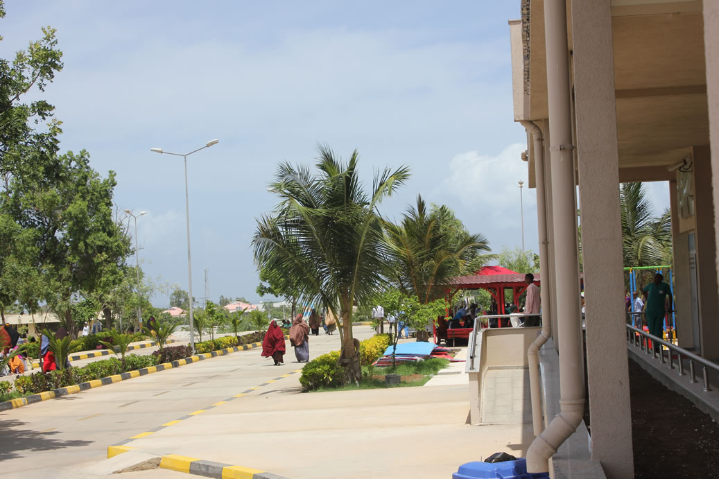 A section of the Recep Tayip Erdogan Hospital in Mogadishu which was opened in January 2015 by Turkish President Recep Tayip Erdogan. PHOTO: HOL