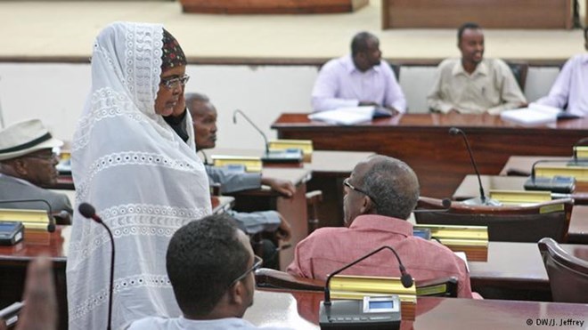 Baar Saed Farah is the only woman in Somaliland's Lower Chamber