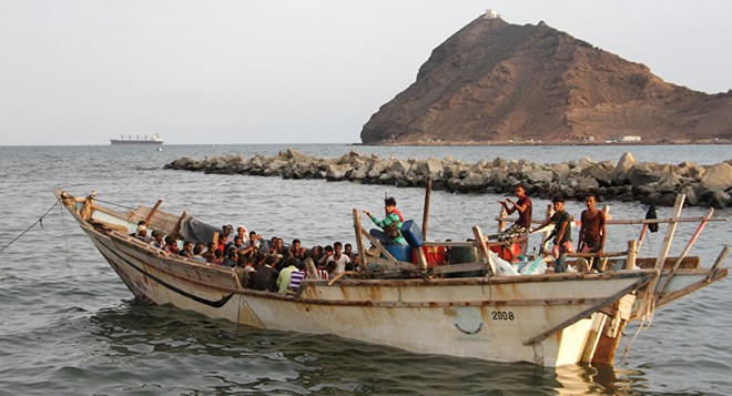 According to the organization's press release, International Organization for Migration began to evacuate migrants from Ethiopia and Somalia stranded in Yemen after a pause due to heavy fighting in the country.