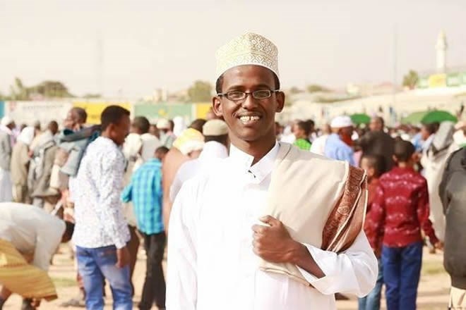 Khalid poses for a photo after Eid prayers in Hargeisa (Reader submitted)