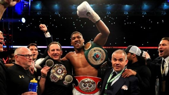 Anthony Joshua called out Tyson Fury after his victory over Wladimir Klitschko, though a rematch with Klitschko is also in the cards. Richard Heathcote/Getty Images