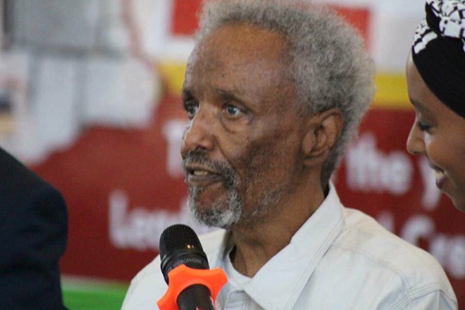 Dr. Hussein Tanzania in his last public appearance. July 23, Hargeisa International Book Fair.