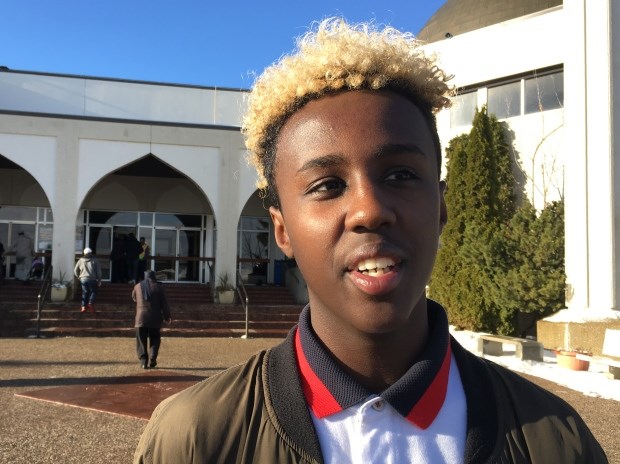 Amein Kassim, 15, a former student of Sheikh Osman Barre, plans to carry on his teacher's legacy by making the right decisions and studying criminal law. (CBC News)