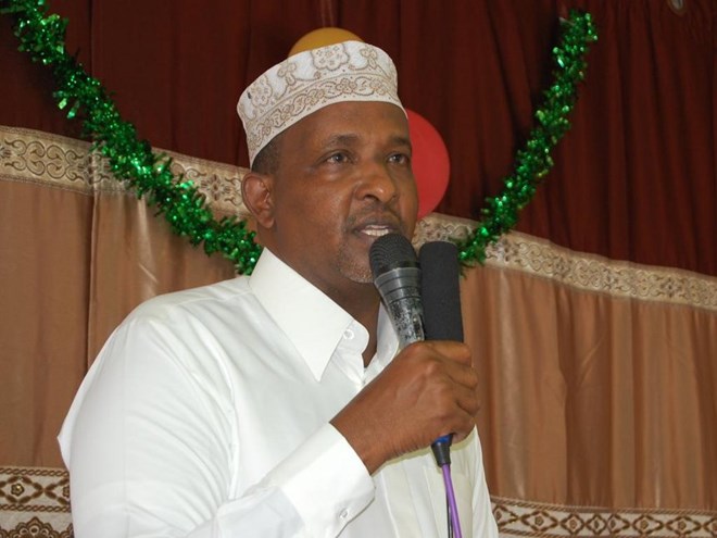 National Assembly Majority leader Aden Duale in Garissa yesterday /STEPHEN ASTARIKO