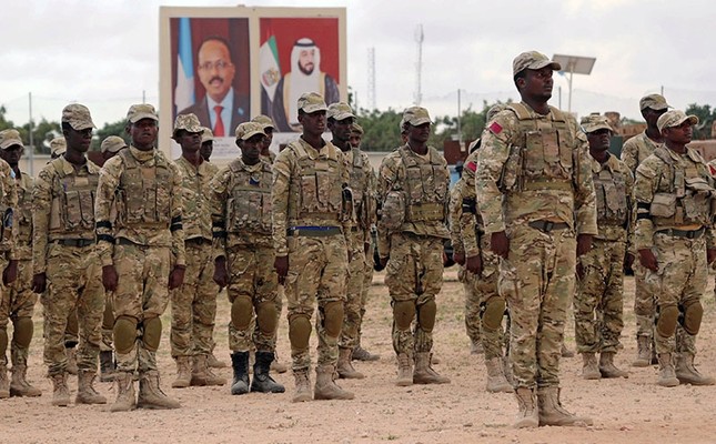 Somali military officers attend a training program by the United Arab Emirates (UAE) at their military base in Mogadishu, Somalia November 1, 2017. (Reuters Photo)