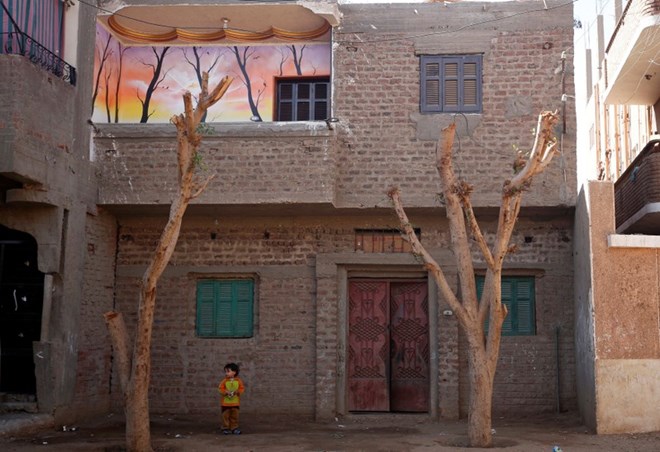 A view of Amany Shamekh’s house in Awlad Serag village of Assiut Governorate, south of Cairo, Egypt, February 8, 2018. Picture taken February 8, 2018. REUTERS/Hayam Adel
