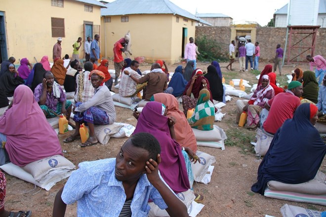 Money transfer giant Dahabshiil Group has provided food aid for 3,000 families affected by the flash floods. SUPPLIED