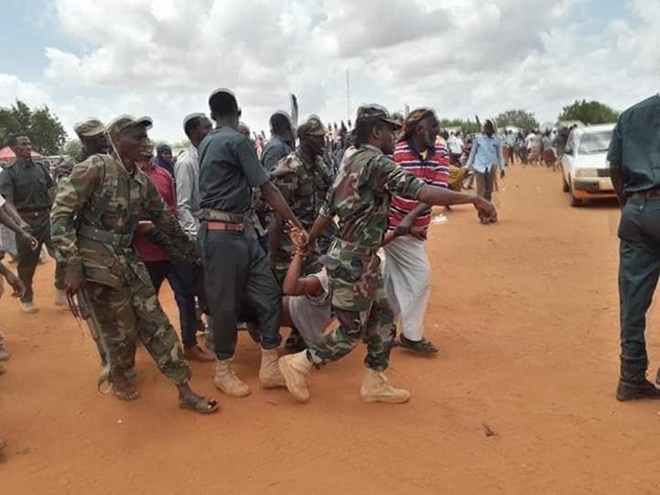 Suicide bomber intercepted at Guri-El town in Somalia by security forces. [Photo/Harun Maruf]